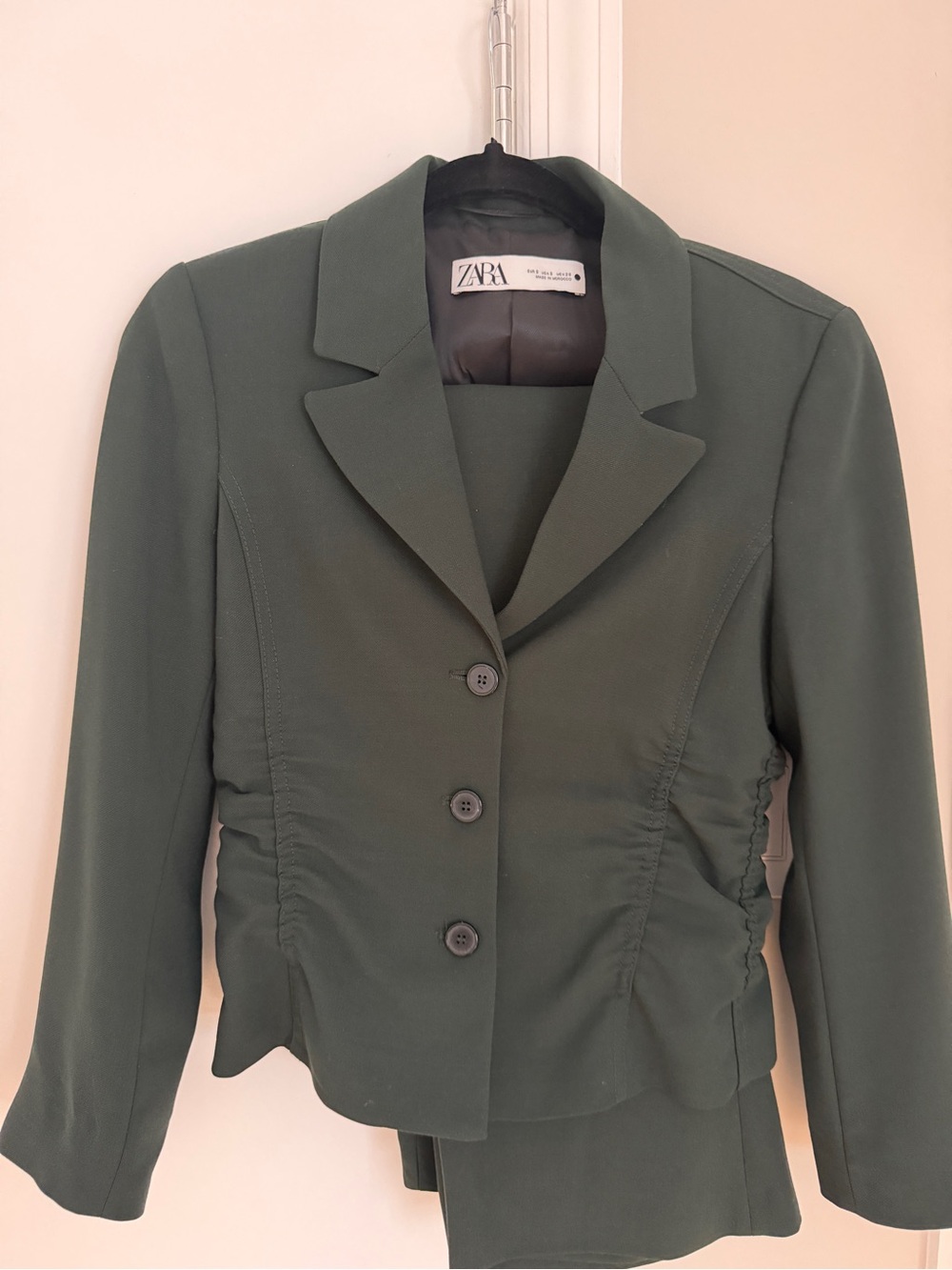 Zara Dark Green Tailored Women's Blazer